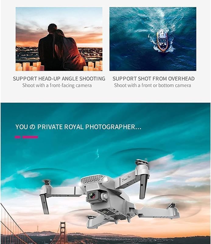 E88 Pro Drone upgraded version 4k dual camera drone Smart Gestures