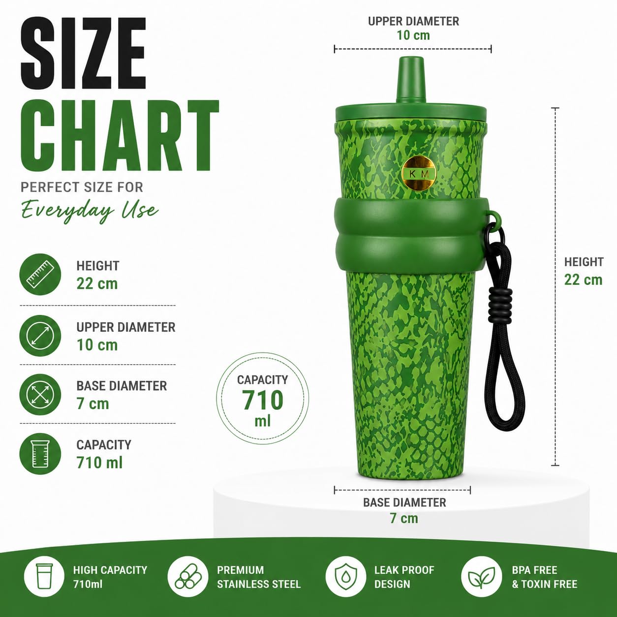 750ml Stainless Steel Water Bottle for School Kids | Sip & Gulp Sipper with Twin Lid, Leakproof & BPA Free, Cute Water Bottle with Carry Rope for Girls, Gym, Office & Travel (Yellow)