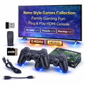 Wireless Retro Gaming Console for TV | HDMI Game Stick | Plug & Play | Dual Wireless Controllers | Classic Arcade Style Games | Family Gaming | Black
