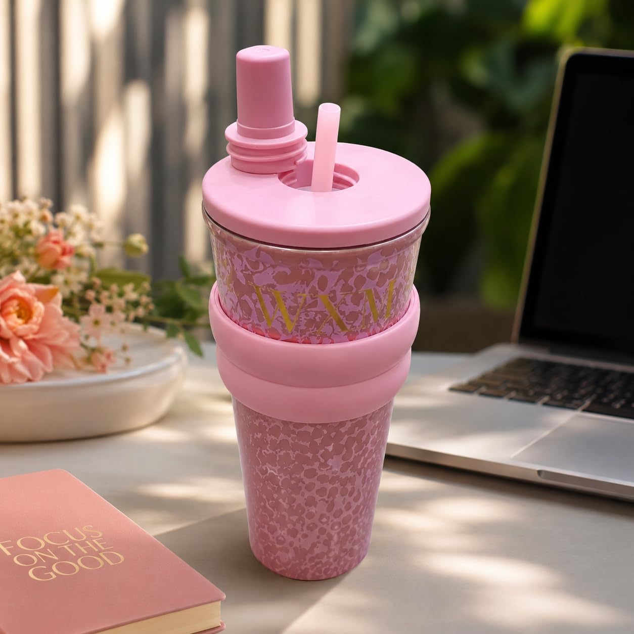 750ml Stainless Steel Water Bottle for School Kids | Sip & Gulp Sipper with Twin Lid, Leakproof & BPA Free, Cute Water Bottle with Carry Rope for Girls, Gym, Office & Travel (Yellow)