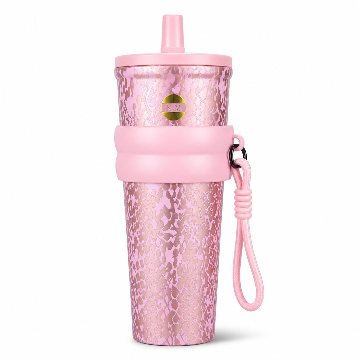 750ml Stainless Steel Water Bottle for School Kids | Sip & Gulp Sipper with Twin Lid, Leakproof & BPA Free, Cute Water Bottle with Carry Rope for Girls, Gym, Office & Travel (Yellow)