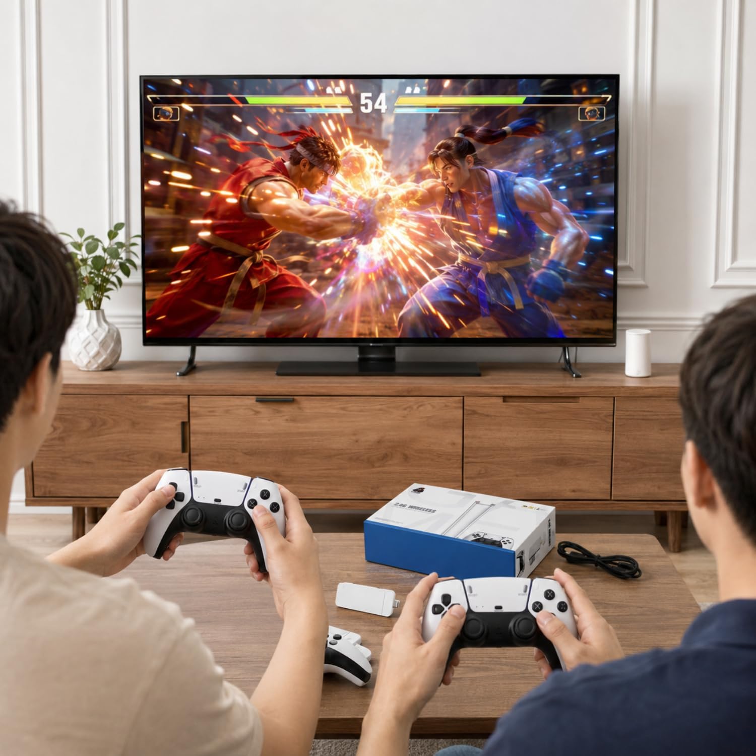 HD Video Game 4K Console Stick with Dual Wireless Controllers
