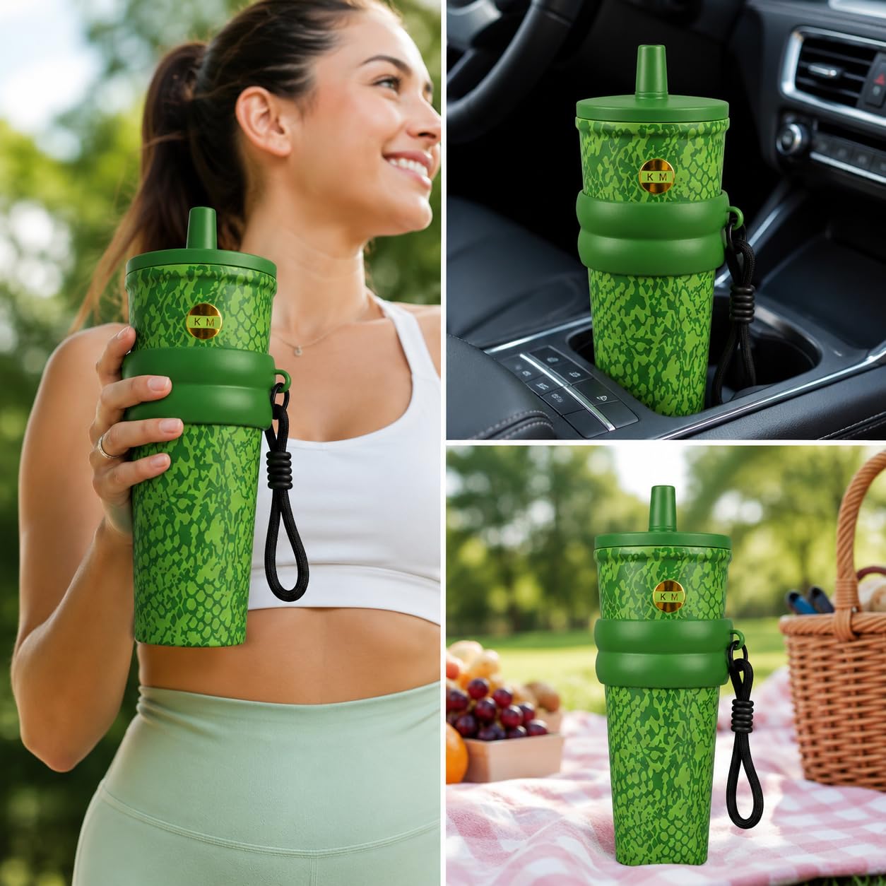 750ml Stainless Steel Water Bottle for School Kids | Sip & Gulp Sipper with Twin Lid, Leakproof & BPA Free, Cute Water Bottle with Carry Rope for Girls, Gym, Office & Travel (Yellow)