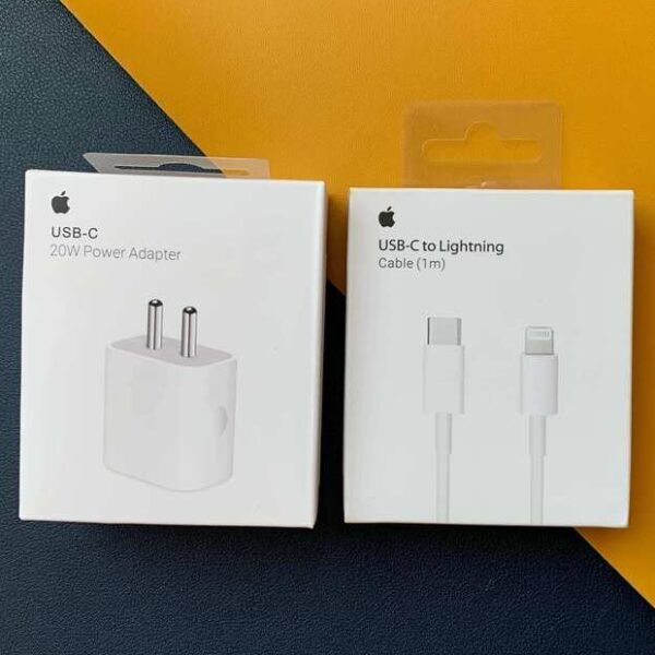 iPhone 20W Fast Charger & Type C Lightning Cable