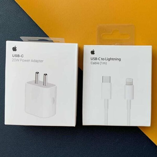 iPhone 20W Fast Charger & Type C Lightning Cable