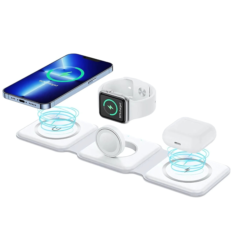 MagTrio 3-in-1 wireless charging station