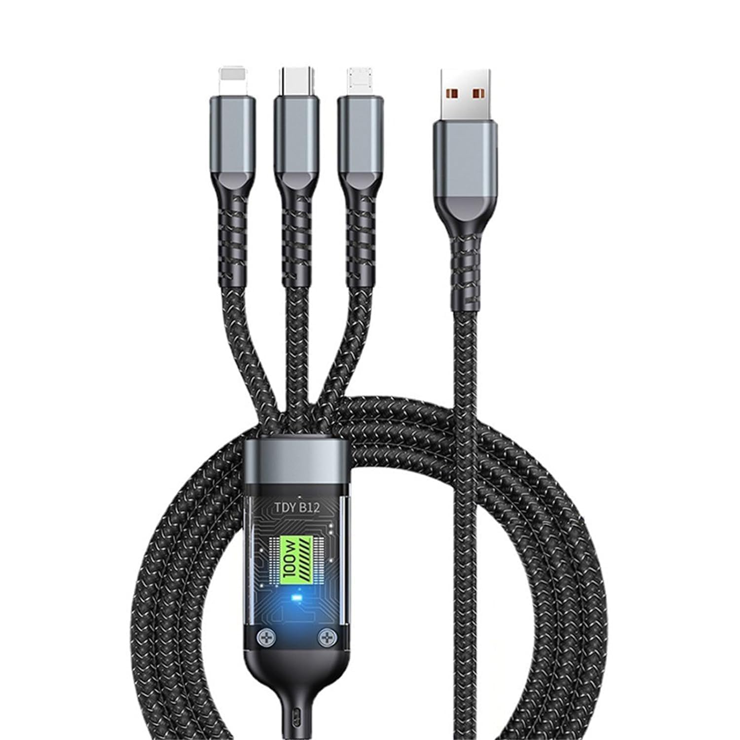 Power100 3-in-1 100W fast charging cable