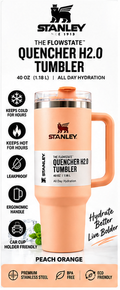 Peach orange 40 oz Quencher H2.0 tumbler