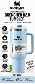 Sky blue 40 oz Quencher H2.0 tumbler
