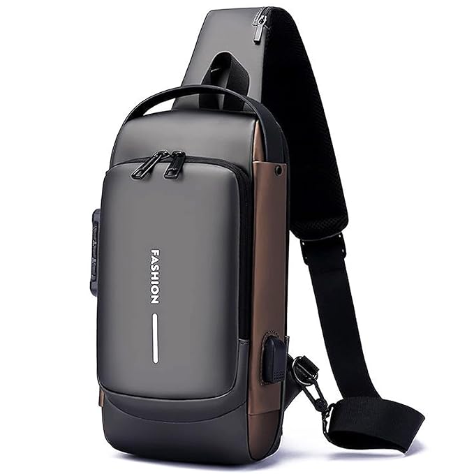 Shield anti-theft waterproof crossbody sling bag