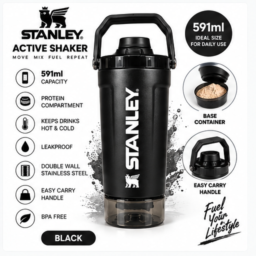 Stanley Active Shaker 591ml Black