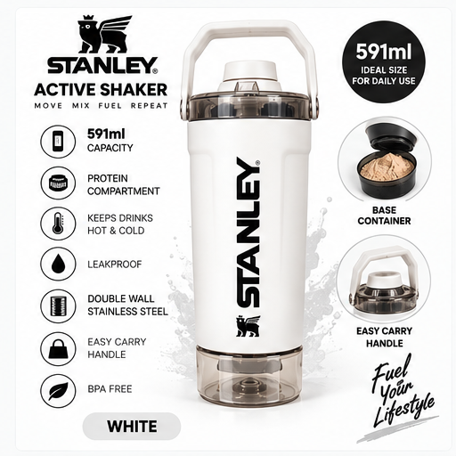 Stanley Active Shaker 591ml White