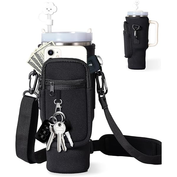 Stanley Complete sling bottle cover with shoulder strap and pockets