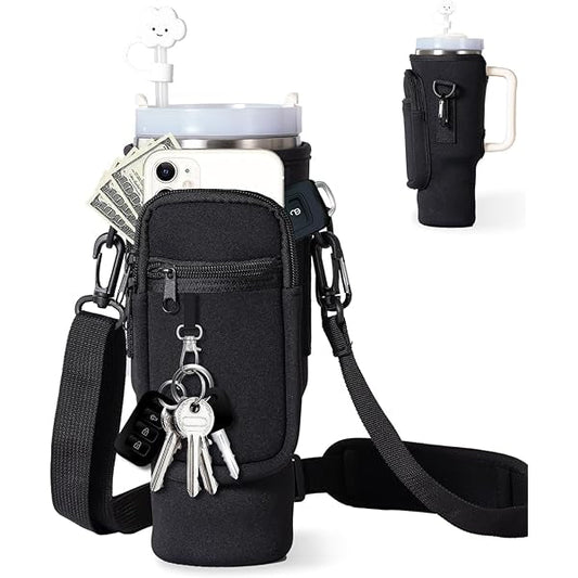 Stanley Complete sling bottle cover with shoulder strap and pockets