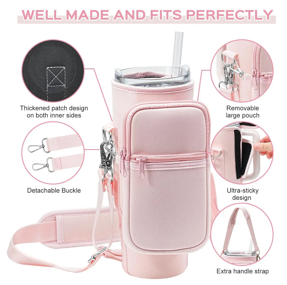 Stanley Complete sling bottle cover with removable pouch and adjustable strap