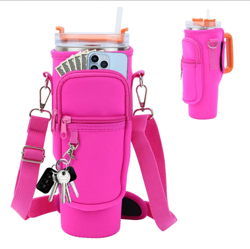 Stanley Complete sling bottle cover in pink