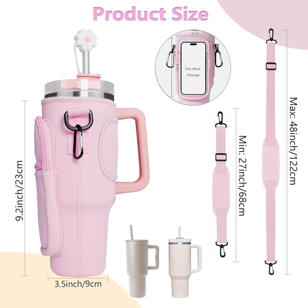 Stanley Complete sling bottle cover dimensions and strap length